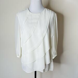 Ted Baker Ivory Layered Blouse